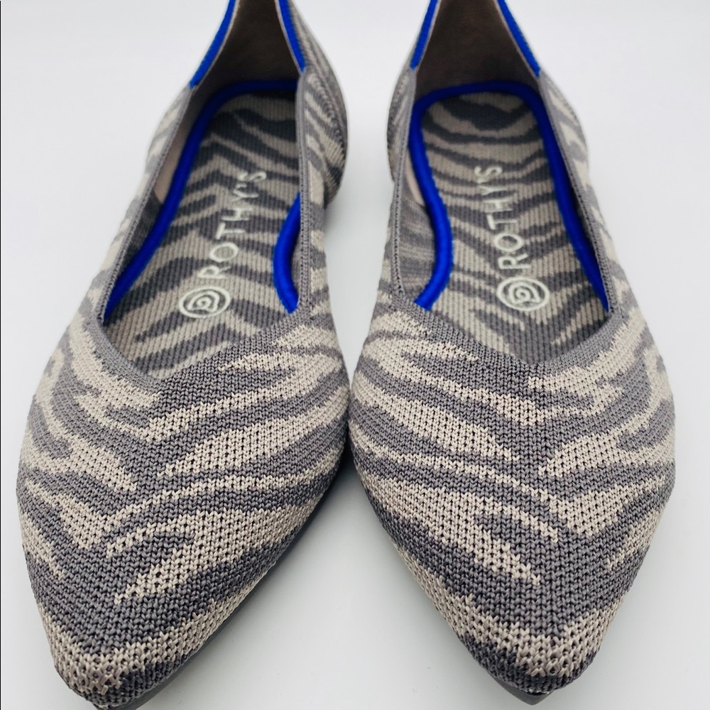 Zebra grey points rothys 8 new